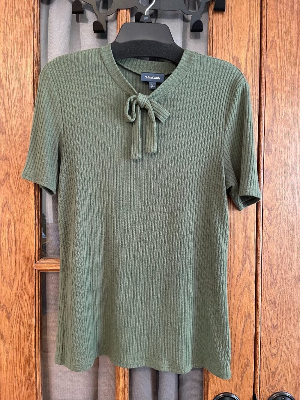 Modcloth Green Short Sleeved Sweater L